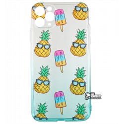 Чехол для iPhone 11 Pro Max, WAVE Sweet & Acid, силикон, (white/turquoise/pineapple) Чехол для iPhone 11 Pro Max, WAVE Sweet & Acid, силикон, (white/turquoise/pineapple)