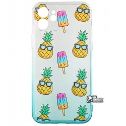 Чехол для iPhone 12, WAVE Sweet & Acid, силикон, (white/turquoise/pineapple) Чехол для iPhone 12, WAVE Sweet & Acid, силикон, (white/turquoise/pineapple)
