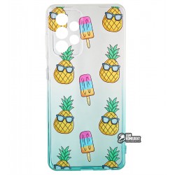 Чохол для Samsung A525 Galaxy A52, wave Sweet & Acid, силікон, (white / turquoise / pineapple) Чохол для Samsung A525 Galaxy A52, wave Sweet & Acid, силікон, (white / turquoise / pineapple)