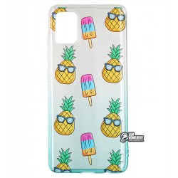 Чохол для Samsung A515 Galaxy A51, wave Sweet & Acid, силікон, (white / turquoise / pineapple) Чохол для Samsung A515 Galaxy A51, wave Sweet & Acid, силікон, (white / turquoise / pineapple)