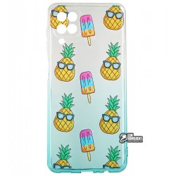 Чохол для Samsung A125 Galaxy A12, wave Sweet & Acid, силікон, (white / turquoise / pineapple) Чохол для Samsung A125 Galaxy A12, wave Sweet & Acid, силікон, (white / turquoise / pineapple)