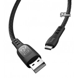 Кабель Hoco S6 Sentinel Timing Display Type-C (1.2m) (black)