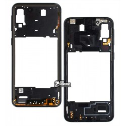 Средняя часть корпуса для Samsung A405 Galaxy A40, A405F / DS Galaxy A40, черный