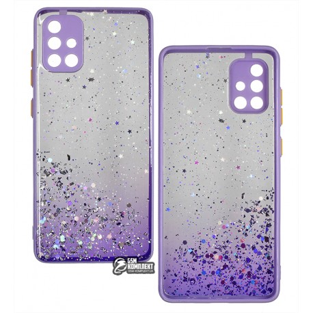 Чехол для Samsung A715 Galaxy A71, WAVE Sparkles Case, пластик-силикон