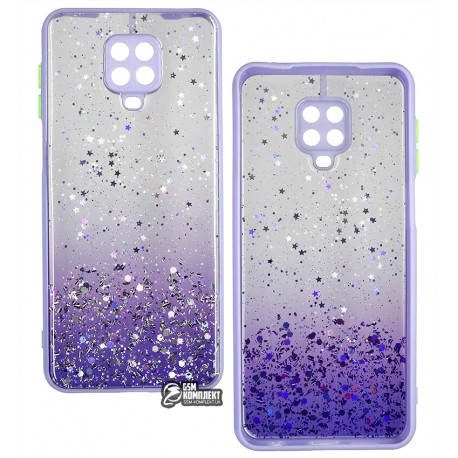 Чехол для Xiaomi Redmi Note 9S, Redmi Note 9 Pro, WAVE Sparkles Case, пластик-силикон