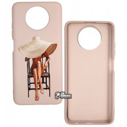 Чохол для Xiaomi Redmi Note 9T, ART Lady with Hat, силіконовий