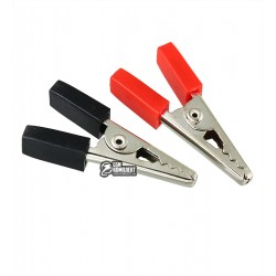 Затиск-крокодил під тестерної щуп, пара: червоний, чорний