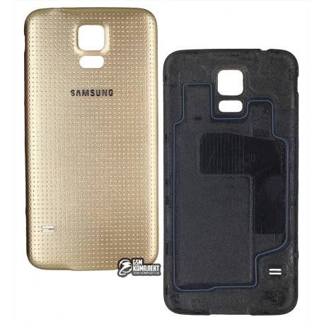 Задня кришка батареї для Samsung G900H Galaxy S5, золотиста