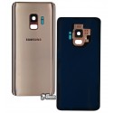 Задня панель корпусу для Samsung G960F Galaxy S9, золотистий, повна, зі склом камери, оригінал (PRC), Sunrise Gold
