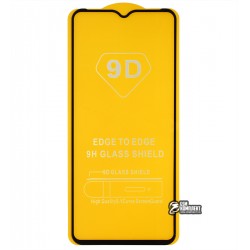 Захисне скло для TECNO Spark Go, 2.5D, Full Glue, чорне