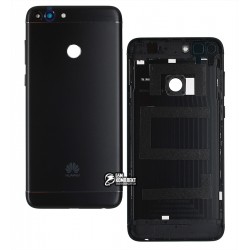 Задня панель корпусу для Huawei P Smart, чорна, логотип Huawei