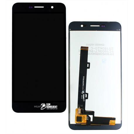 Дисплей Huawei Enjoy 5, Y6 Pro, чорний, з тачскріном, grade B, High Copy, TIT-AL00 / TIT-U02