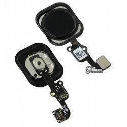Шлейф для iPhone 6, iPhone 6 Plus, кнопки Home, чорний, з пластиком, копія Шлейф для iPhone 6, iPhone 6 Plus, кнопки Home, чорний, з пластиком, копія
