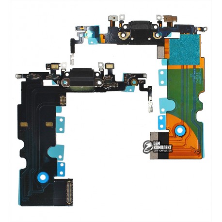 Шлейф для iPhone 8, iPhone SE 2020, коннектора зарядки, черный, Сopy