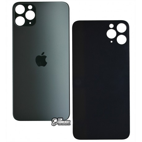 Задняя панель корпуса iPhone 11 Pro Max, зеленый, без снятия рамки камеры, big hole