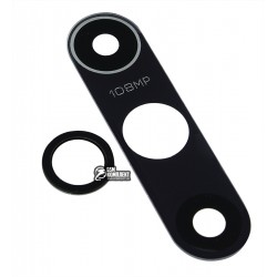 Скло камери Xiaomi Mi 10, Mi 10 Pro, чорний колір, без рамки