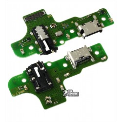 Шлейф для Samsung A207F/DS Galaxy A20s, конектора зарядки, з мікрофоном, High Copy, (плата зарядки), M14 Шлейф для Samsung A207F/DS Galaxy A20s, конектора зарядки, з мікрофоном, High Copy, (плата зарядки), M14