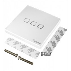 Сенсорний вимикач на три кнопки, Sonoff T2EU3C-RF 86, 433MHz