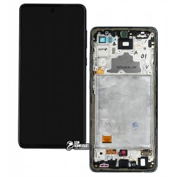 Дисплей для Samsung A725 Galaxy A72, чорний, з сенсорним екранах, з рамкою, (OLED), High quality Дисплей для Samsung A725 Galaxy A72, чорний, з сенсорним екранах, з рамкою, (OLED), High quality