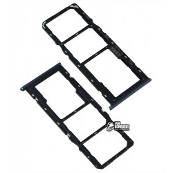 Держатель SIM-карты Oppo A15, Oppo A15s, черный