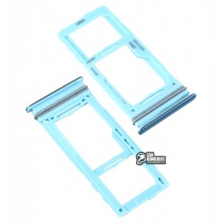 Держатель SIM-карты для Samsung A725 Galaxy A72, голубой