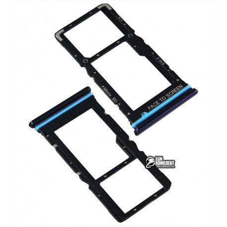 Держатель SIM-карты для Xiaomi Mi 10T Lite, синий, M2007J17G