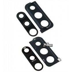 Скло камери для Samsung A307 Galaxy A30s, чорне