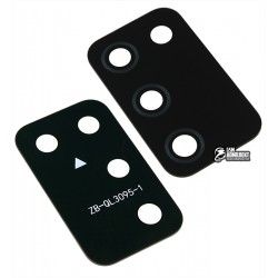 Скло камери Samsung A025F Galaxy A02s, розмір 32,6x19.34 мм, чорне