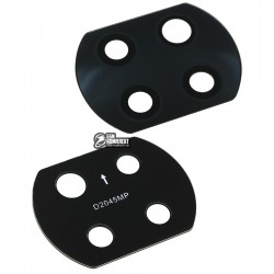 Скло камери Xiaomi Redmi Note 9T, розмір 28x21 мм, чорне