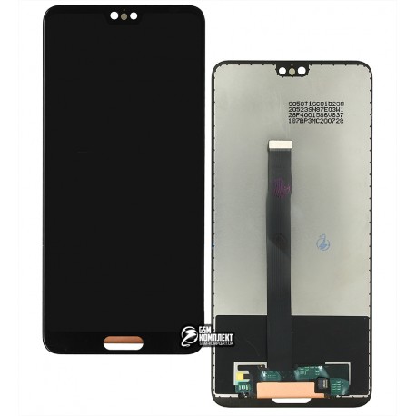 Дисплей Huawei P20, чорний, з тачскріном, Original PRC, EML-L29 / EML-L09