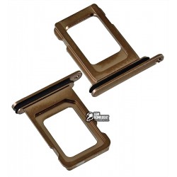 Держатель SIM-карты для Apple iPhone 11 Pro Max, золотистый, Matte Gold Держатель SIM-карты для Apple iPhone 11 Pro Max, золотистый, Matte Gold