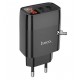 Зарядний пристрій HOCO C86A Illustrious dual port charger with digital display set (Micro) (EU) / black