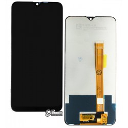 Дисплей Realme 3, Realme 3i, Oppo A12, Oppo A5s, Oppo A7, черный, с сенсорным экраном (дисплейный модуль), желтый шлейф, Original (PRC)