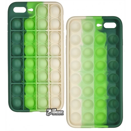 Чехол для iPhone 7 Plus, iPhone 8 Plus, Pop-It Case, зелено-молочный
