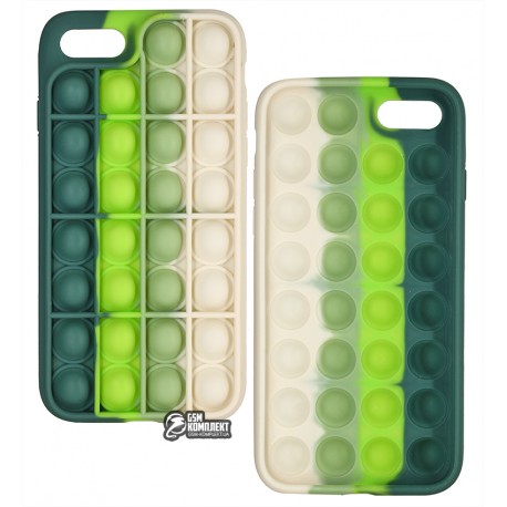 Чохол для iPhone 7, iPhone 8, Pop-It Case, зелено-молочний
