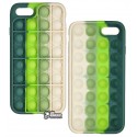 Чехол для iPhone 7, iPhone 8, Pop-It Case, зелено-молочный