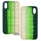 Чехол для iPhone X, iPhone Xs, Pop-It Case, зелено-молочный