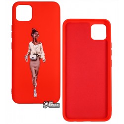 Чехол для Realme C11, ART Lady red, силиконовый Чехол для Realme C11, ART Lady red, силиконовый