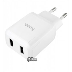 Зарядний пристрій Hoco N7 Speedy dual port (2USB, 2.1А), біле
