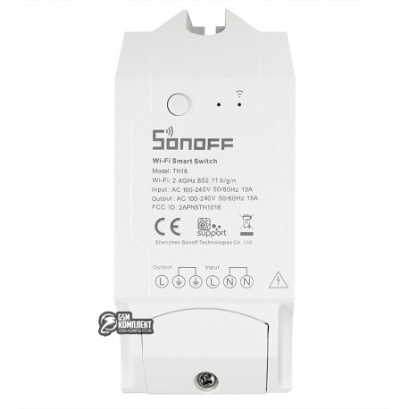 Wi-Fi выключатель Sonoff TH16 с датчиком температуры DS18B20