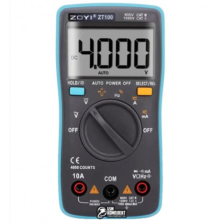 Мультиметр цифровий ZOYI ZT-100