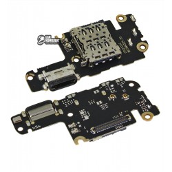Шлейф для Xiaomi Mi 10T, коннектора зарядки, (плата зарядки), Сopy