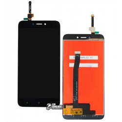 Дисплей для Xiaomi Redmi 4X, чорний, з сенсорним екраном, клас B, High Copy Дисплей для Xiaomi Redmi 4X, чорний, з сенсорним екраном, клас B, High Copy