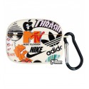 Чехол для Apple AirPods Pro, Brand Design Case, cartoon white
