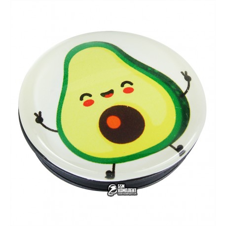 Попсокет Trands Series with Glass, smile avocado