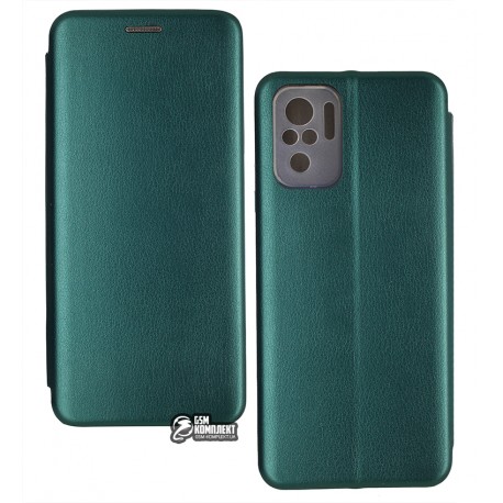 Чехол для Xiaomi Redmi Note 10, Fashion, книжка, зеленый