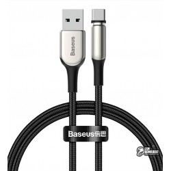 Кабель Type-C - USB, Baseus Zinc Magnetic, 2A 1M, тільки зарядка, чорний