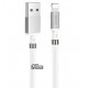 Кабель Lightning - USB, Hoco U91, з магнітним органайзером, 1 метр, 3А, білий