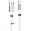 Кабель Lightning - USB, Hoco U91, з магнітним органайзером, 1 метр, 3А, білий