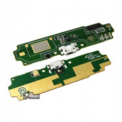 Шлейф для Xiaomi Redmi 4A, конектора зарядки, з компонентами, з мікрофоном, оригінал (PRC), (плата зарядки), 2016117 Шлейф для Xiaomi Redmi 4A, конектора зарядки, з компонентами, з мікрофоном, оригінал (PRC), (плата зарядки), 2016117